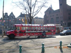 Turist Bus di Amsterdam...